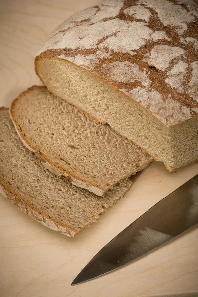 A slice of bread with butter — Stock Photo, Image