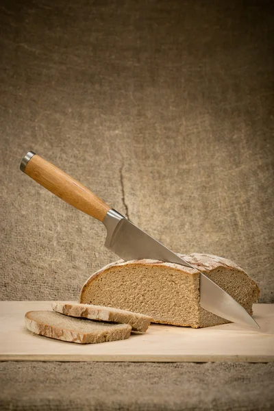 A slice of bread with butter — Stock Photo, Image