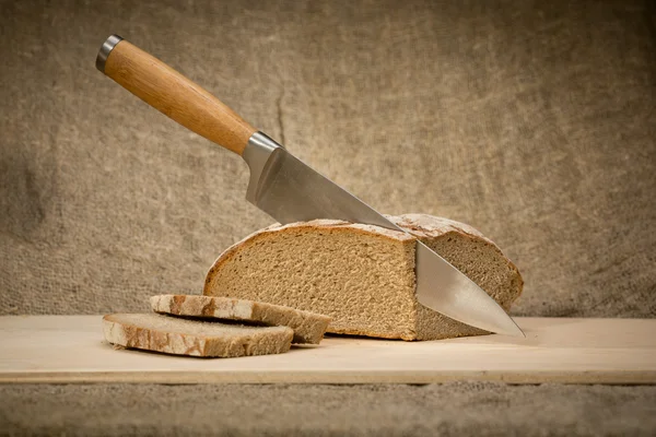 A slice of bread with butter — Stock Photo, Image