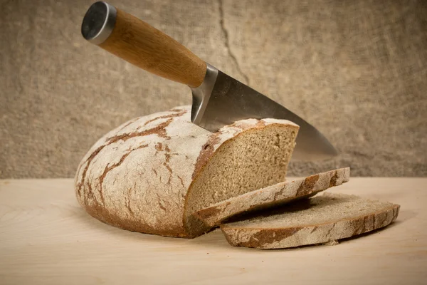 A slice of bread with butter — Stock Photo, Image