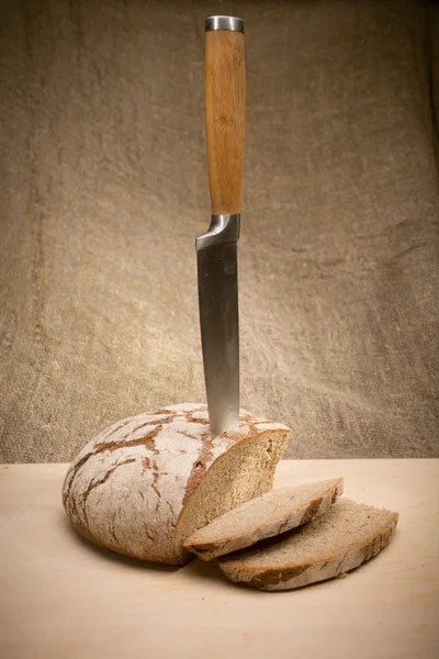 A slice of bread with butter — Stock Photo, Image