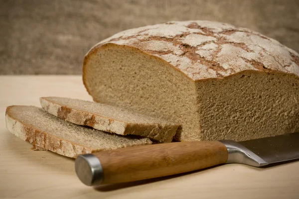 A slice of bread with butter — Stock Photo, Image