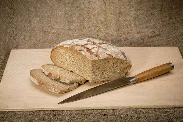 A slice of bread with butter — Stock Photo, Image