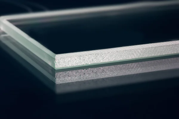 Zwervende glasvezel voor pultrision proces. venster fiberglas profiel productie. — Stockfoto