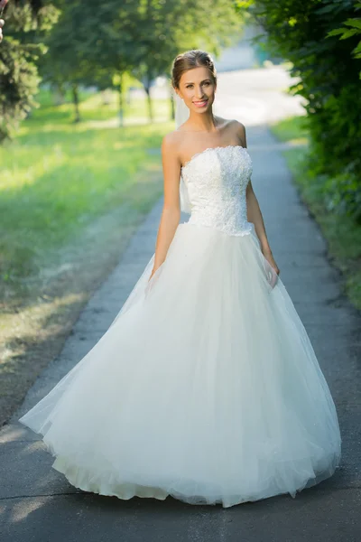 Sposa nuziale sorridente . — Foto Stock