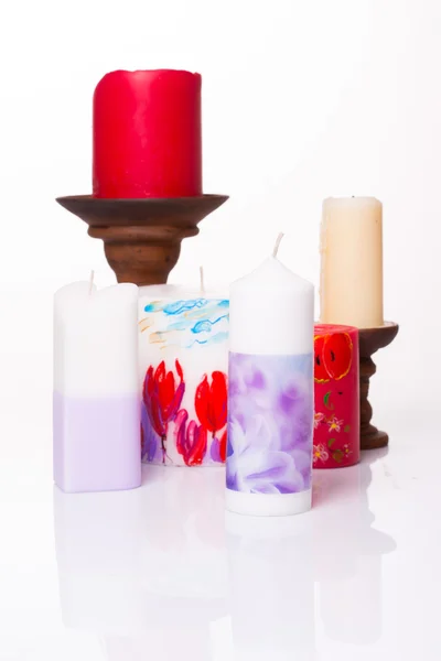 Conjunto de velas coloridas — Fotografia de Stock