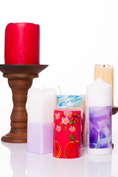 Conjunto de velas coloridas — Fotografia de Stock
