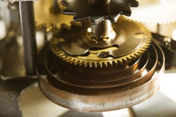 Antieke clock versnellingen — Stockfoto