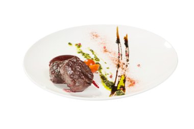 ızgara biftek ve sebze