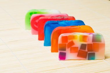 Birçok farklı el yapımı Sabun güzel dizi.