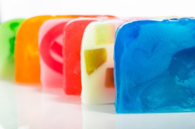 Birçok farklı el yapımı Sabun güzel dizi.