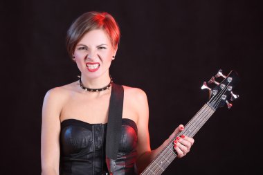 Gitar rock ile kız moda
