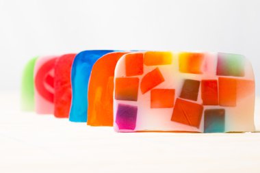 Birçok farklı el yapımı Sabun güzel dizi.