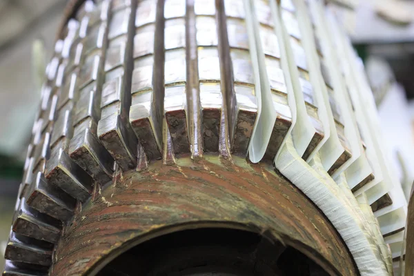 Stator of a big electric motor — Stock Photo, Image