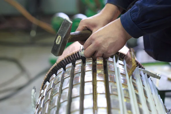 Stator van een grote elektromotor — Stockfoto