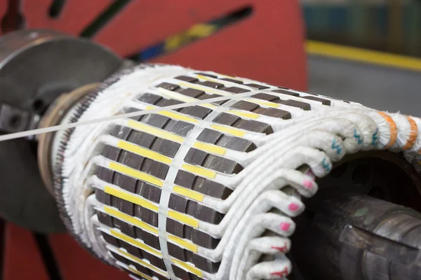 Stator of a big electric motor — Stock Photo, Image