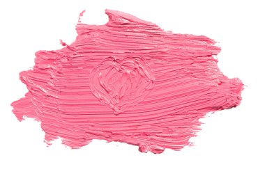 İzole kırmızı ruj kontur