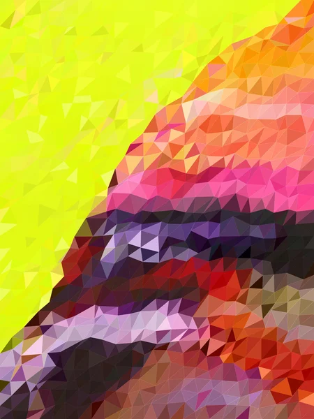 Montanha colorida abstrata com padrão triangular —  Vetores de Stock