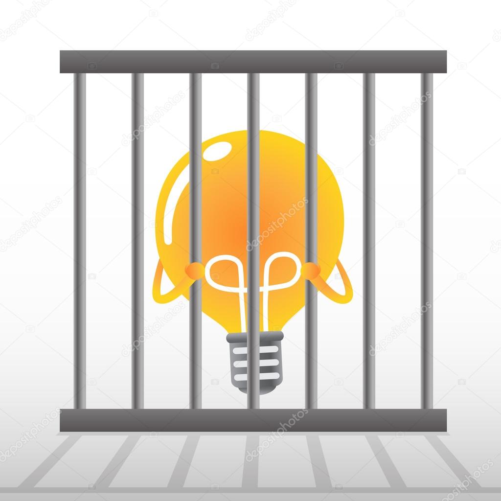 Yellow Bulb in a cage