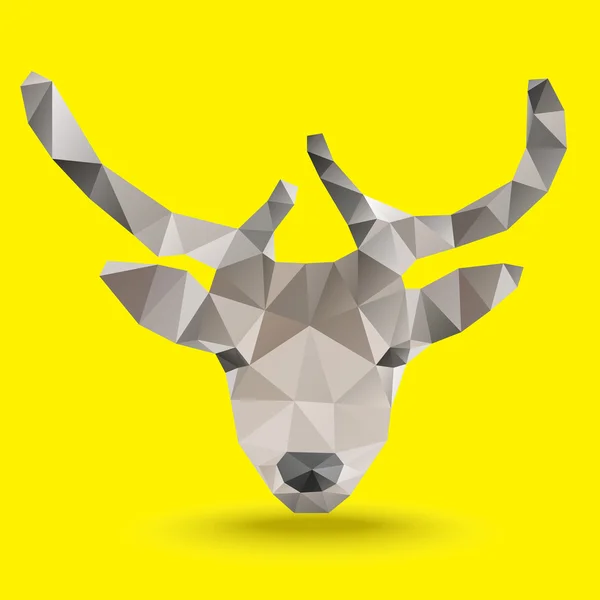 Deer Polygon vector — Stock Vector