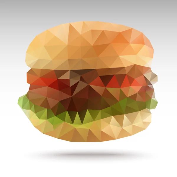 Hamburger Çokgen geometrik — Stok Vektör