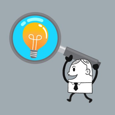 İş adamı holding Büyüteç