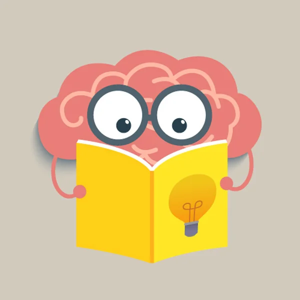 Lectura cerebral — Vector de stock