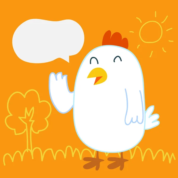 Kyckling talk — Stock vektor