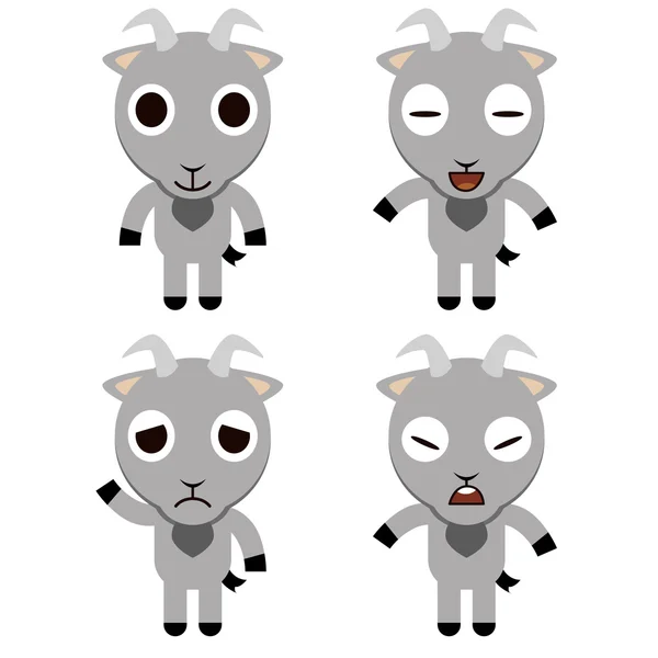 Desenhos animados de cabra — Vetor de Stock