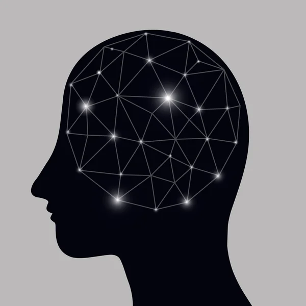Концепция системы мозга человека — стоковый вектор