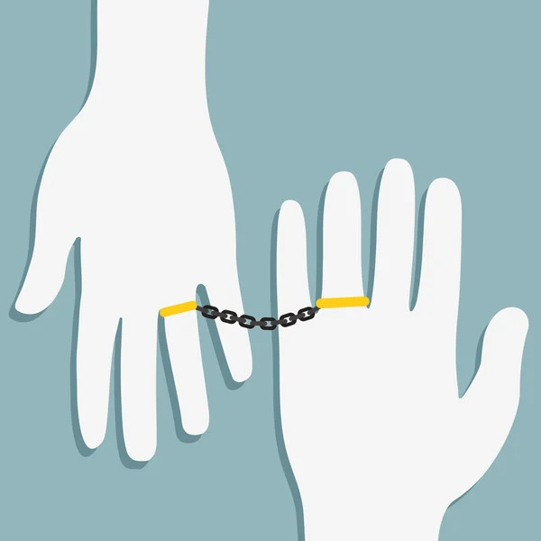 金戒指和链 — 图库矢量图片