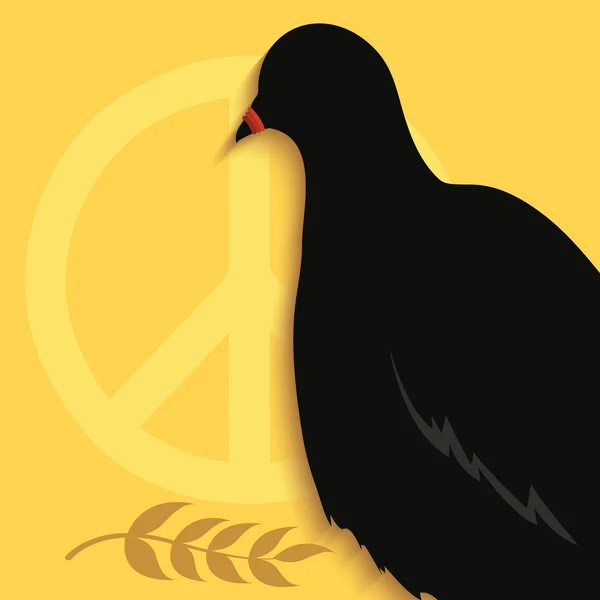 Pigeon réduit au silence — Image vectorielle