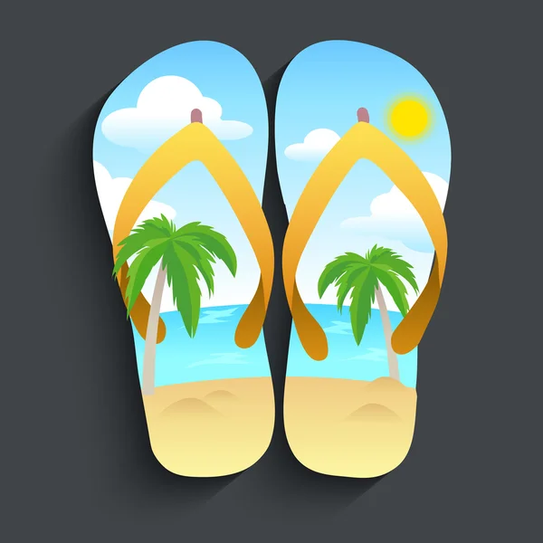 Strand slipper — Stockvector