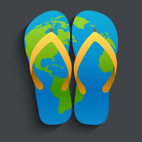 World slipper — Stock Vector