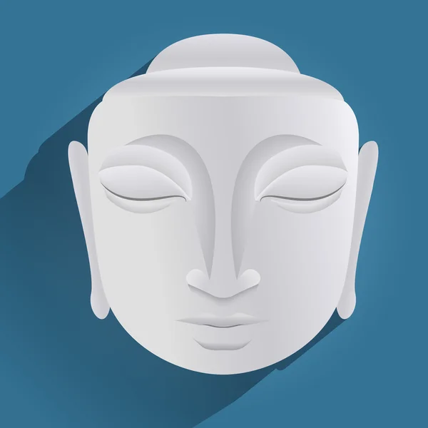 Голова статуи Будды — стоковый вектор