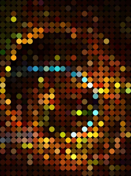 Galaxia abstracta de textura marrón burbuja — Archivo Imágenes Vectoriales