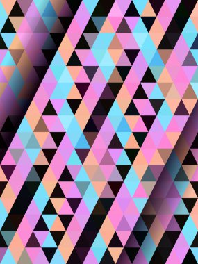 Renk düz üçgen desen