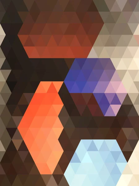 Forma abstracta en forma de triángulo central naranja — Archivo Imágenes Vectoriales