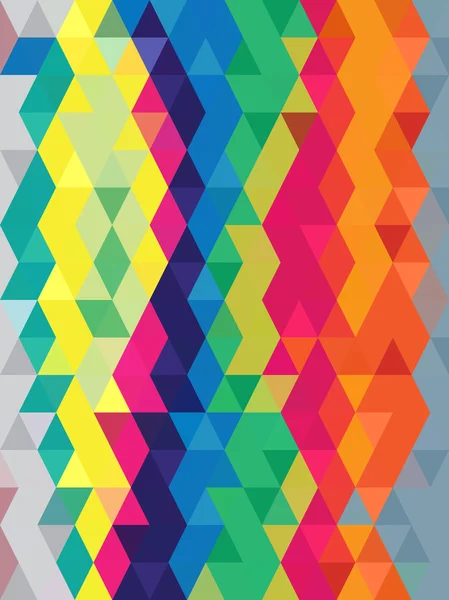 Fondo de color de arte pop abstracto en textura de triángulos — Vector de stock