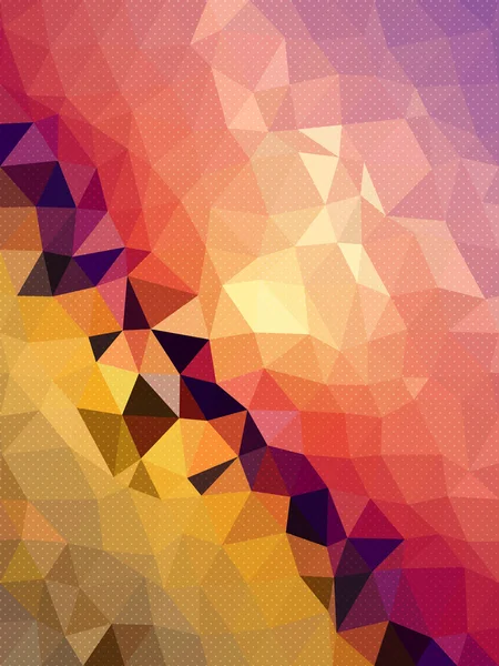 Golden and pink triangles brighten wallpaper — Stock Vector