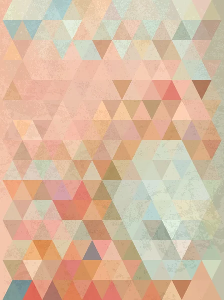 抽象的 antiique 背景与柔和颜色的三角形 — 图库矢量图片