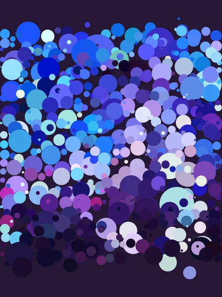 抽象的な青と紫色の泡の壁紙 — ストックベクタ