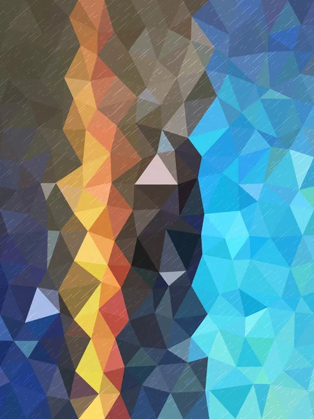 Modèle de triangle avec nuance de couleur de texture bleue et petite ligne — Image vectorielle