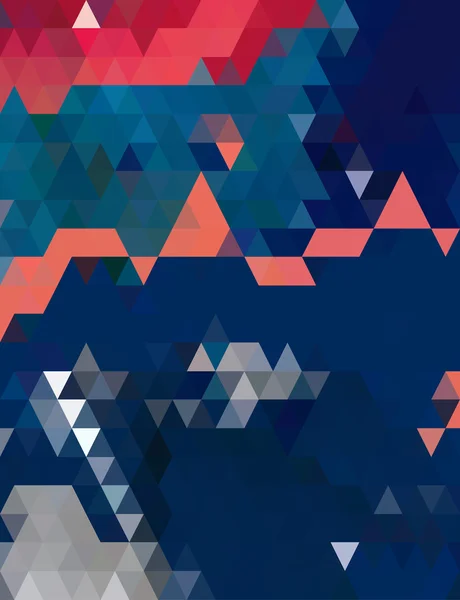 Modèle de triangles bleu et orange — Image vectorielle