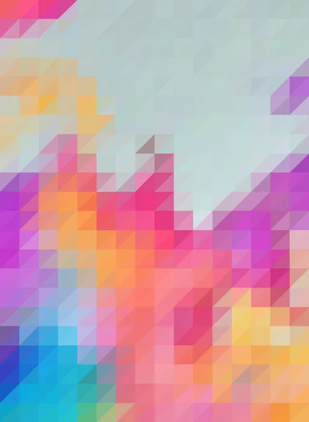 Pastel renkli arka plan ile soyut üçgenler — Stok Vektör
