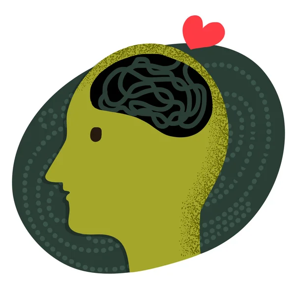 Мозг любви — стоковый вектор