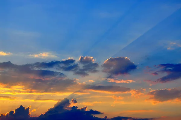 Sunset Sun Rays — Stock Photo, Image