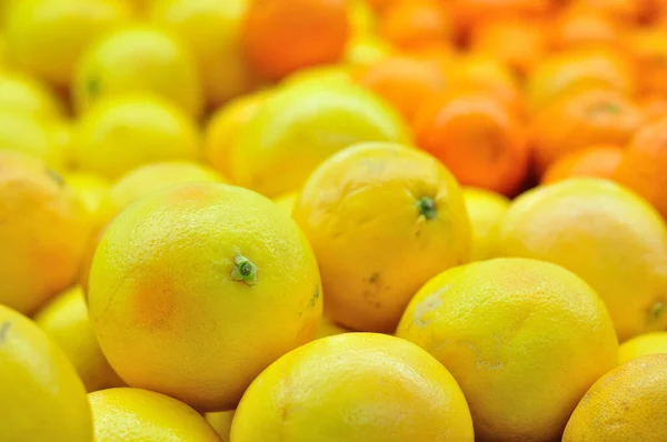 Ripe Yellow Grapefruit Vegetable Market — Stock Photo, Image