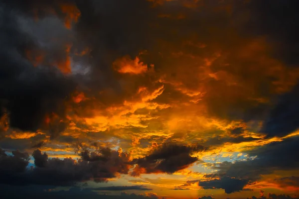 Sunset Clouds Orange Purple Shades — Stock Photo, Image