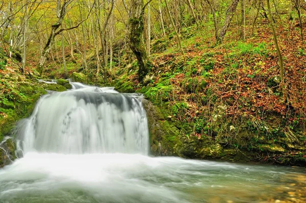 Mountain Waterfall Autumn — Stock Photo, Image